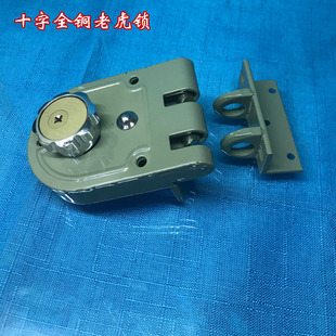 老式防盗门锁 老虎锁外装双开推拉门移门锁仓库大门关门自动上锁