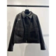 拉链外套 时尚 欧货新款 真皮皮衣外套女山羊皮皮夹克翻领短款