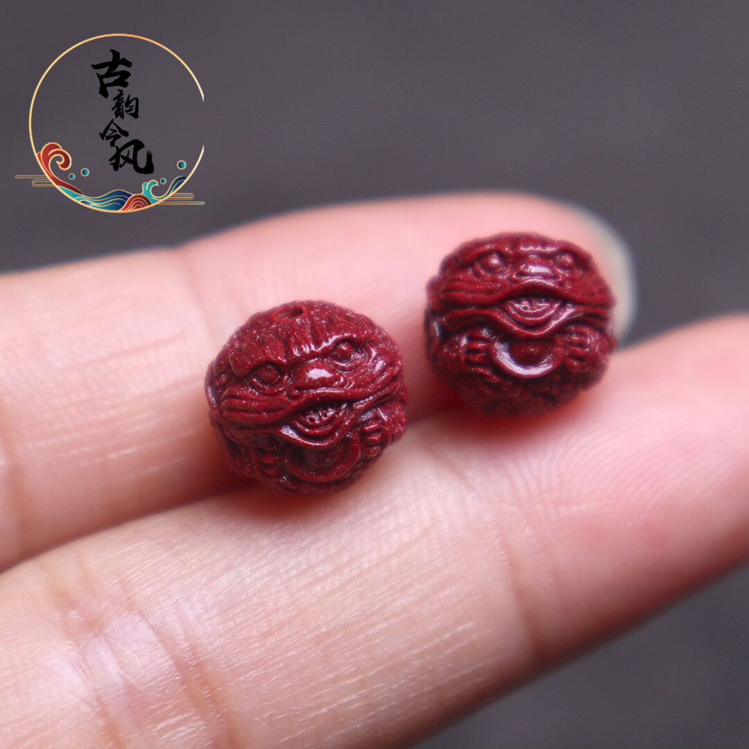 保真朱砂隔珠散珠diy饰品