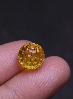 天然保真蜜蜡琥珀金珀金刚圆珠