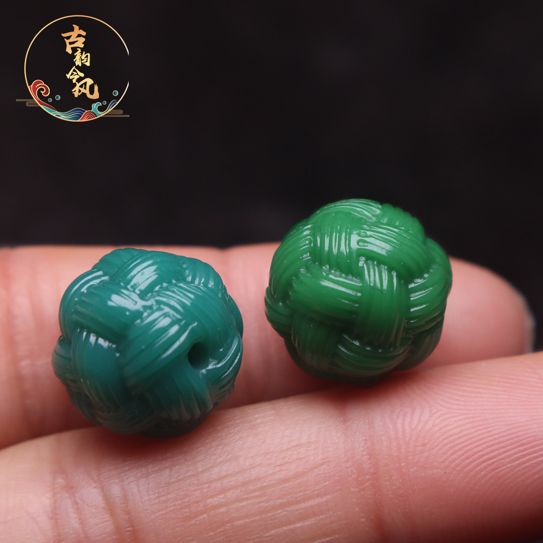 雪巴琉璃绣球线球顶腰珠隔珠配饰图片