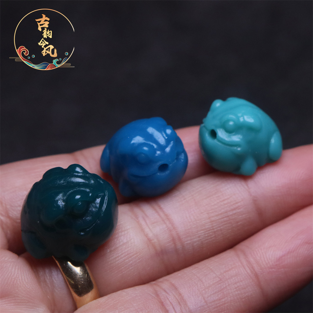 雪巴琉璃金蟾侧挂配饰