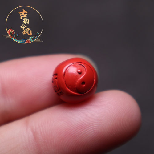 保真朱砂散珠隔珠diy配饰