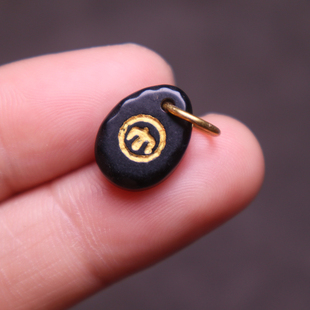 天珠玛瑙金膏玉飞鹰卡子侧挂隔珠藏式料器diy手工串珠配饰