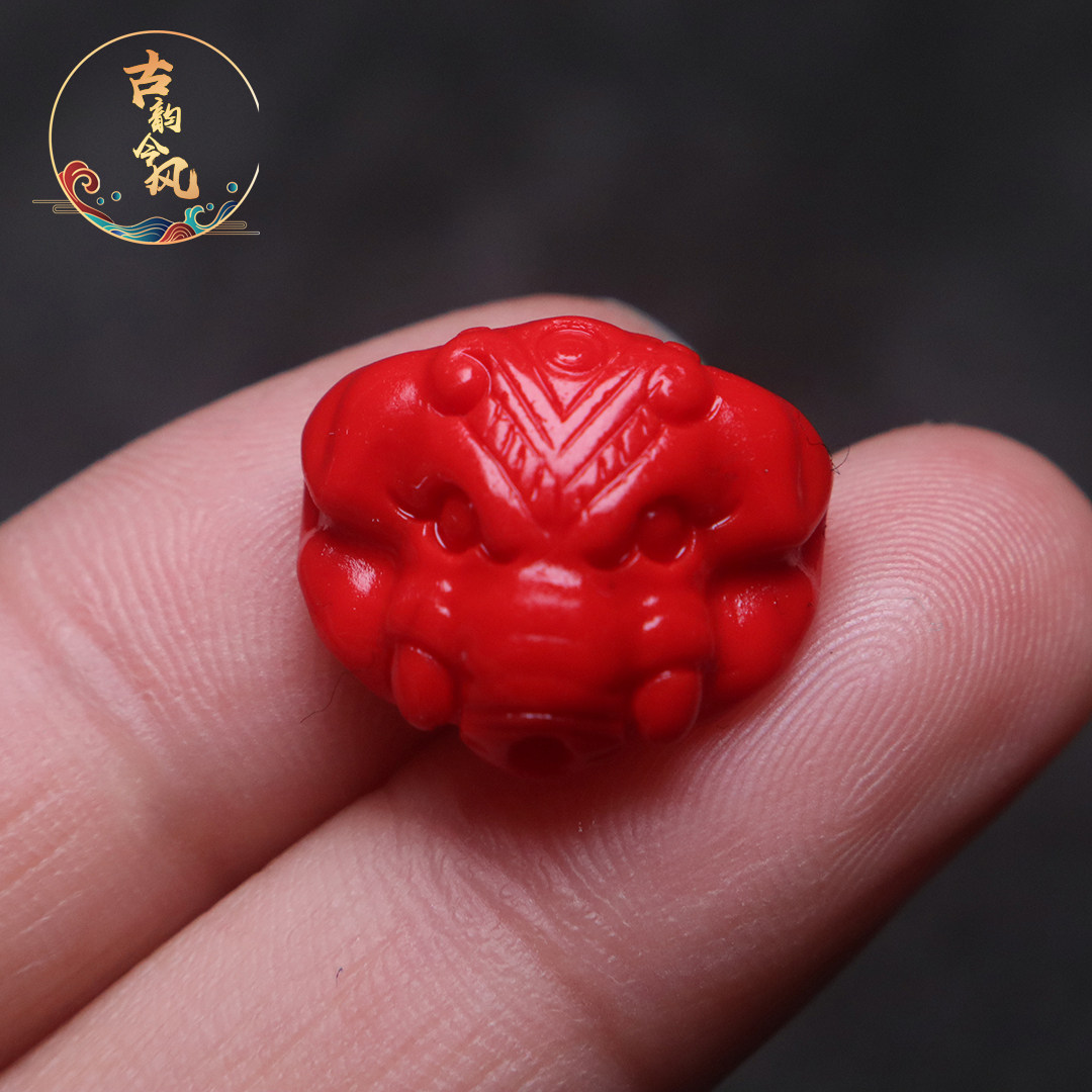 雪巴琉璃象神背云隔珠手串配饰