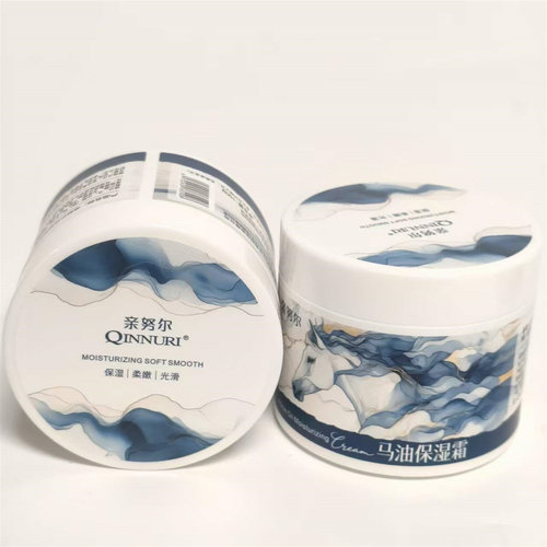 新疆地产亲努尔QINNURI马油保湿霜100g 滋润肤面霜柔嫩光滑脂货克