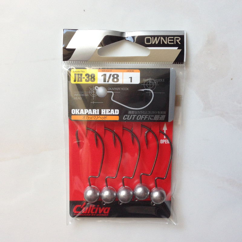 欧娜JH-38鲈鱼带铅曲柄钩路亚钩