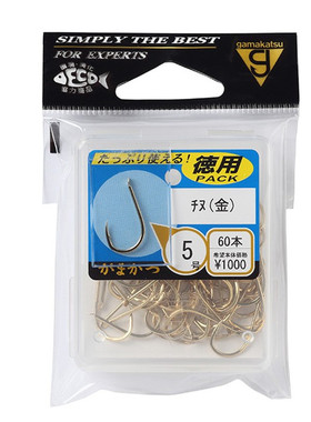 日本伽玛卡兹gamakatsu 盒装千又金青鱼巨物筏钓矶钓鱼钩 66718