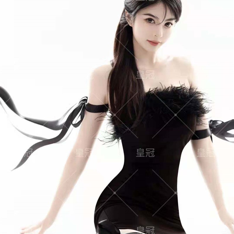 影楼拍照暗黑系主题纯欲私房写真时尚艺术照精灵性感舞台演出服装