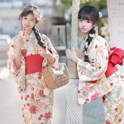 和服女正装传统复古文艺小清新温柔改良日式外景神明少女拍照服装