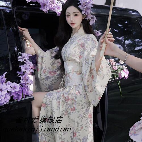 新款改良和服日系摄影拍照传统写真神明少女浴衣日式连衣裙服装