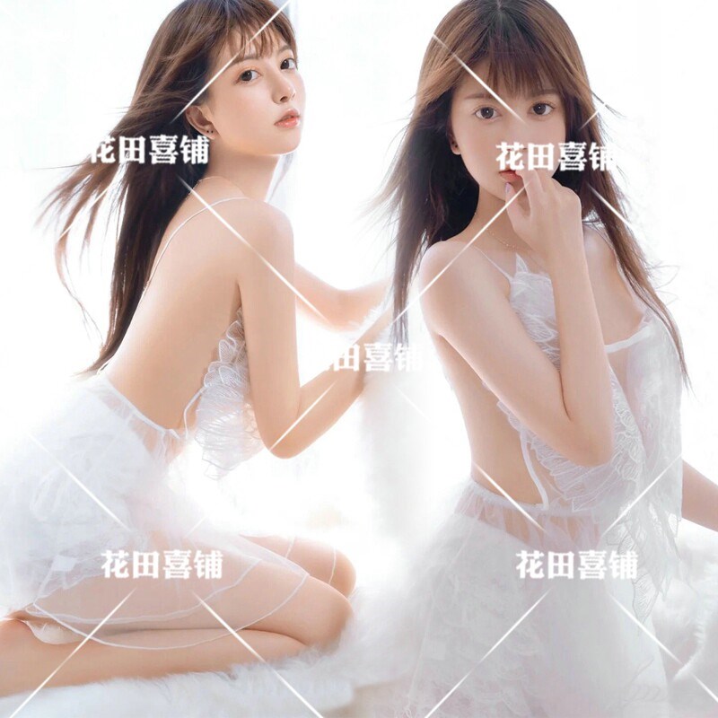影楼摄影工作室个人写真服装蕾丝吊带性感透视私房主题女新款