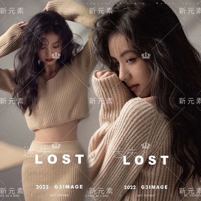 新款影楼个人形象照写真主题服氛围感情绪艺术照文艺个性摄影服装