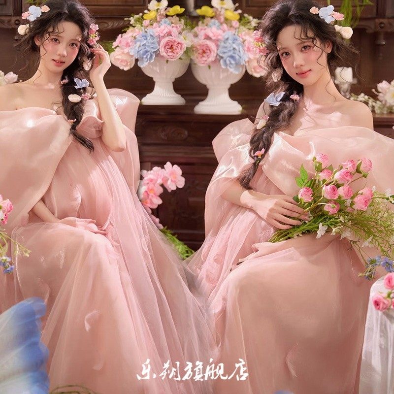 影楼新款孕妇拍照服装粉色甜美风可爱风孕妈咪氛围感大肚照摄影服,男装,其他民族服装,淘宝优惠券,粉丝福利购,淘宝优惠卷