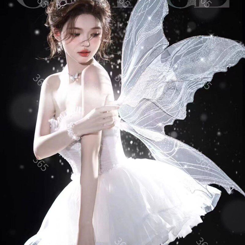 照相馆主题服装甜美梦幻精灵少女写真天鹅芭蕾小礼服纱裙舞台演出