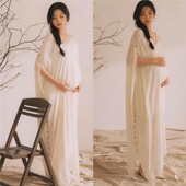 春夏新款 中国风禅意宽松连衣裙 影楼孕妇拍照摄影写真服装