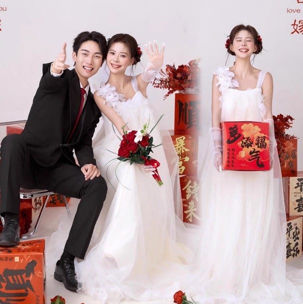 新款晨袍女新娘高级感订婚轻婚纱绝美领证登记拍照晚礼服裙写真服,男装,其他民族服装,淘宝优惠券,粉丝福利购,淘宝优惠卷