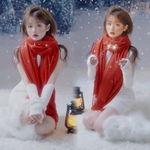 影楼新款毛衣写真主题慵懒纯欲风少女私房艺术照摄影个人肖像服装