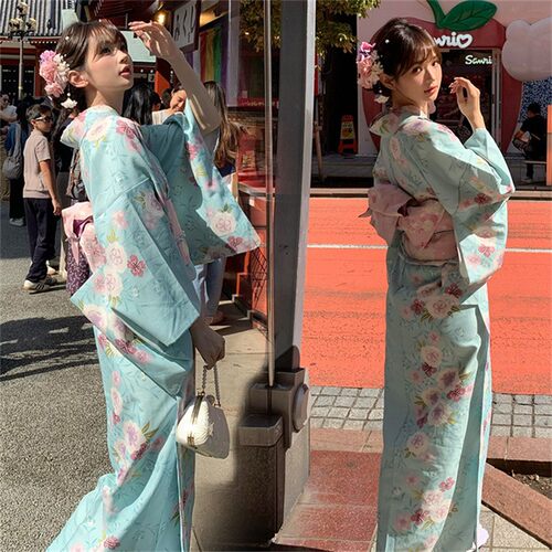 新款和服改良复古日式传统写真拍照影楼摄影服装神明浴衣日系少女