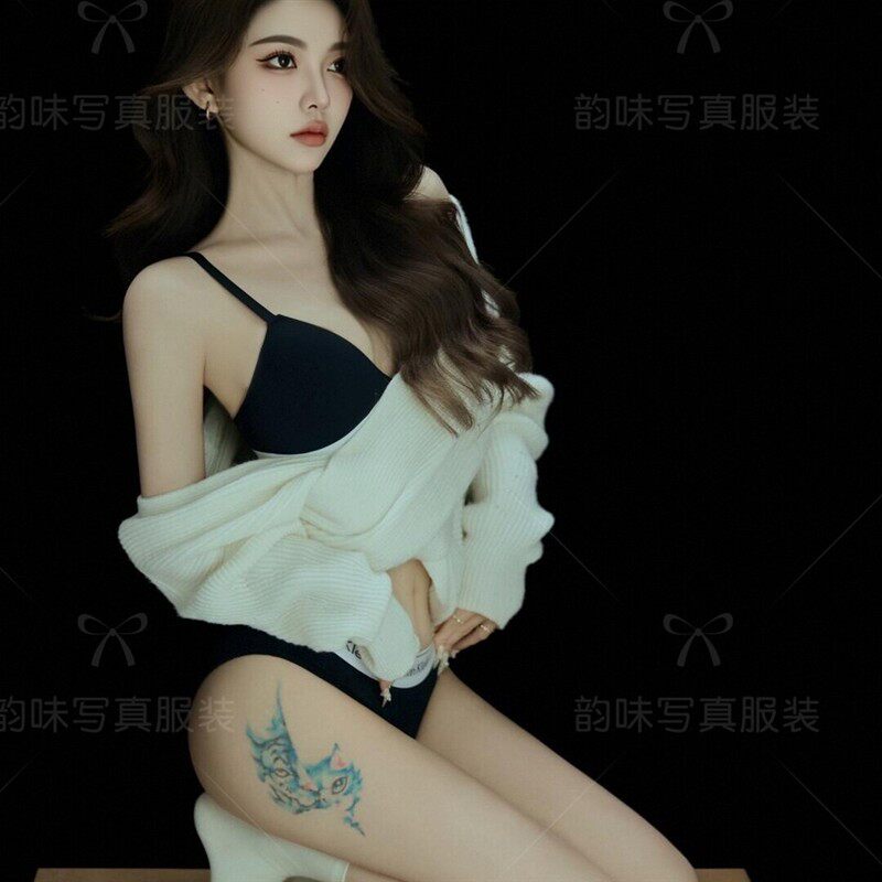 2026影楼新款洋气气质高级韩版氛围感极简风居家个人写真摄影服饰