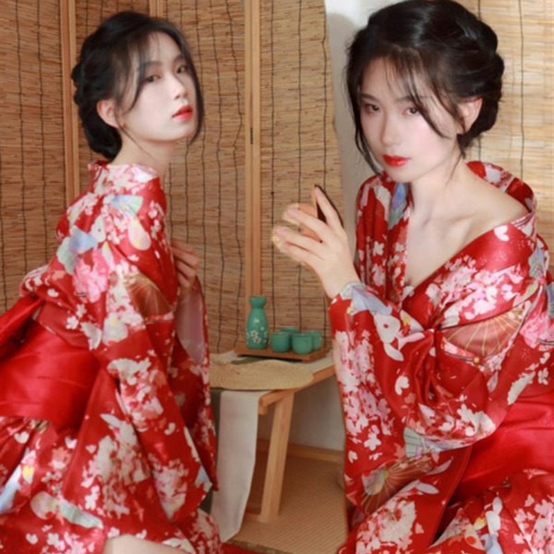 新款服饰服装主题拍摄服装改良式和服风传统唯美神明少女和服