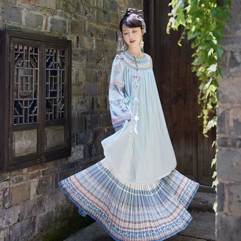 少数民族彝族苗族衣服改良长衫齐腰服装褶裙马面套装国风日常可穿,个性定制/设计服务/DIY,动漫/cos制服定制/加工,淘宝优惠券,粉丝福利购,淘宝优惠卷