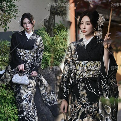 影楼新款和服神明传统少女改良高级日式拍照黑道拍照写真摄影服装