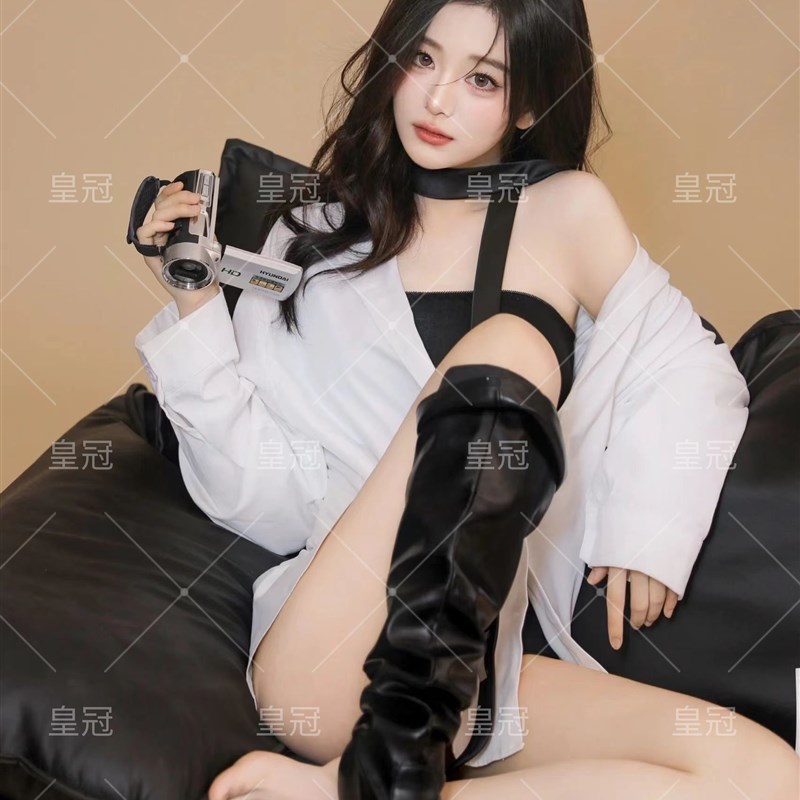 影楼工作室私房照性感白衬衫摄影主题写真少女纯欲风肖像艺术照服