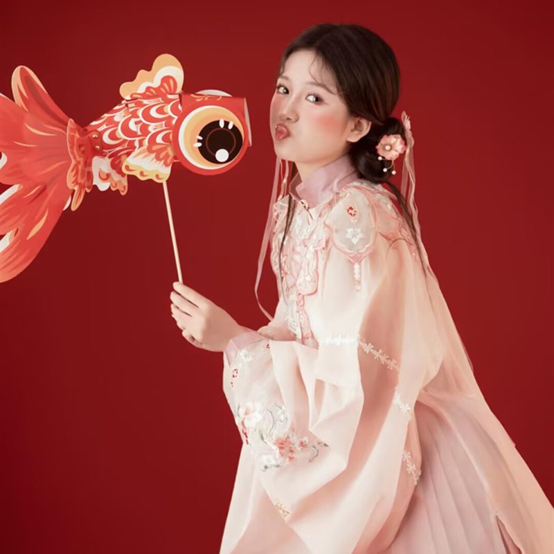 影楼新款新年主题复古明制汉服马面裙个人写真春节艺术照摄影服装