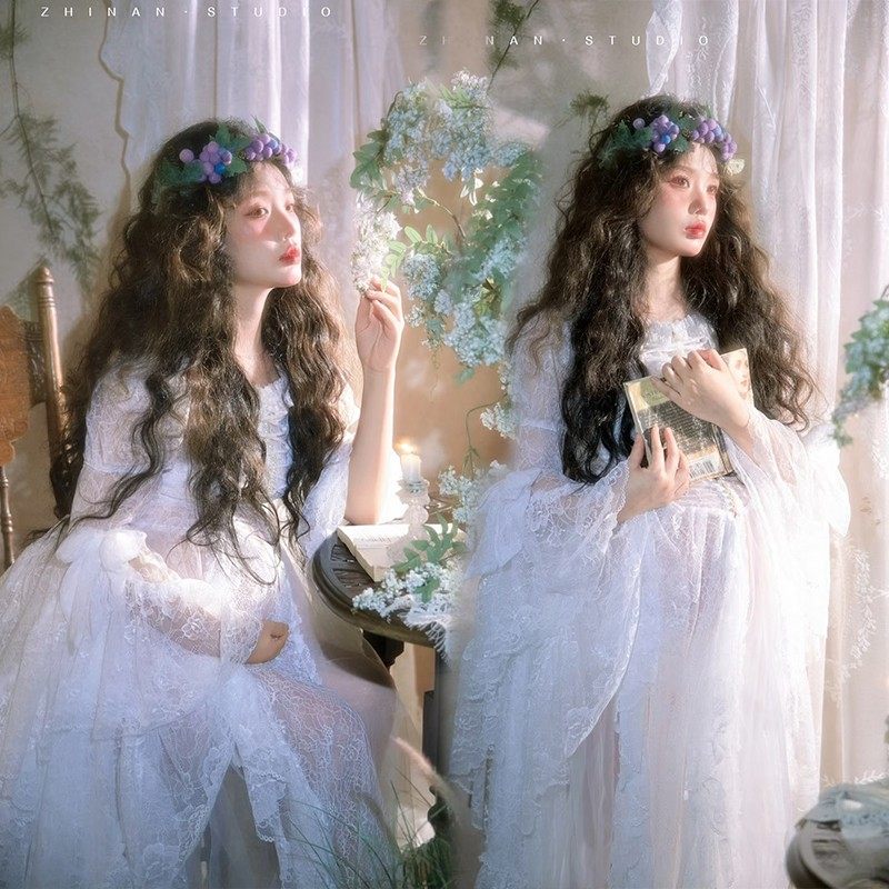 影楼新款孕妈主题氛围感复古法式油画连衣裙孕妇照在家拍摄影服装,个性定制/设计服务/DIY,动漫/cos制服定制/加工,淘宝优惠券,粉丝福利购,淘宝优惠卷