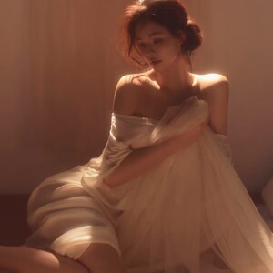 2026影楼新款光影少女氛围感唯美私房情绪肖像写真艺术照摄影服饰