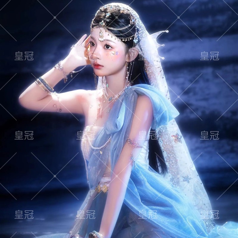 新款敦煌飞天异域人鱼服装西域茉莉公主汉服女古装旅拍民族影楼服