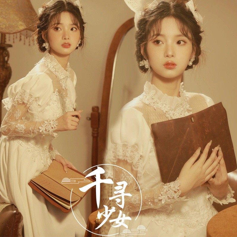 复古婚纱港风礼服留洋大小姐连衣裙拍照旅行法式轻婚纱写真服装,男装,其他民族服装,淘宝优惠券,粉丝福利购,淘宝优惠卷