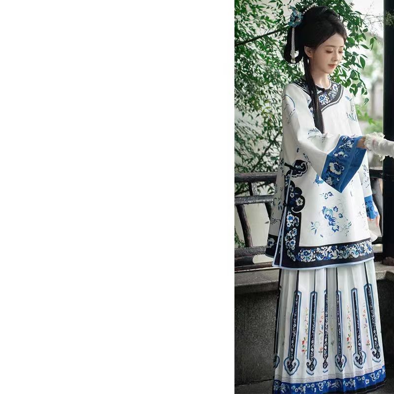 新款清汉女和留洋大小姐闺蜜主题格格服饰古装新中式国风闺蜜旅拍