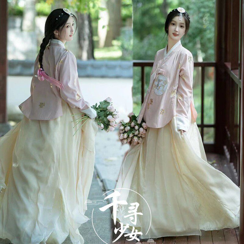 韩服新款朝鲜服高定礼服宫廷风演出传统民族风服装舞台表演服超仙