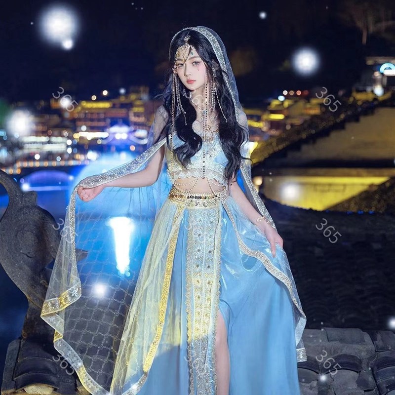 西域公主异域风情写真主题服装敦煌飞天汉服闺蜜旅拍摄影演出服饰