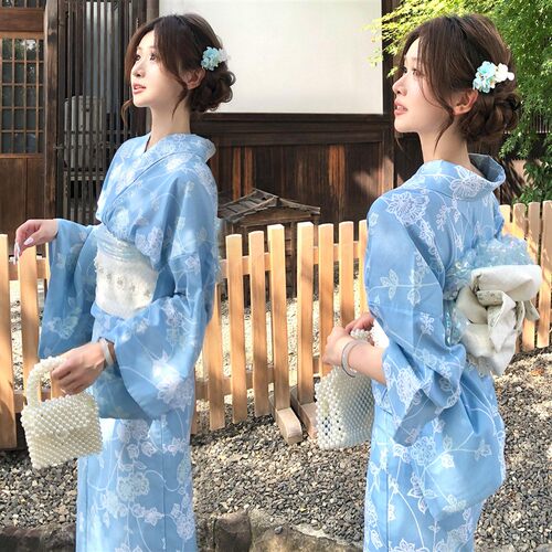 日式神明和服女新款日系传统浴衣写真改良洋装少女拍照摄影服装