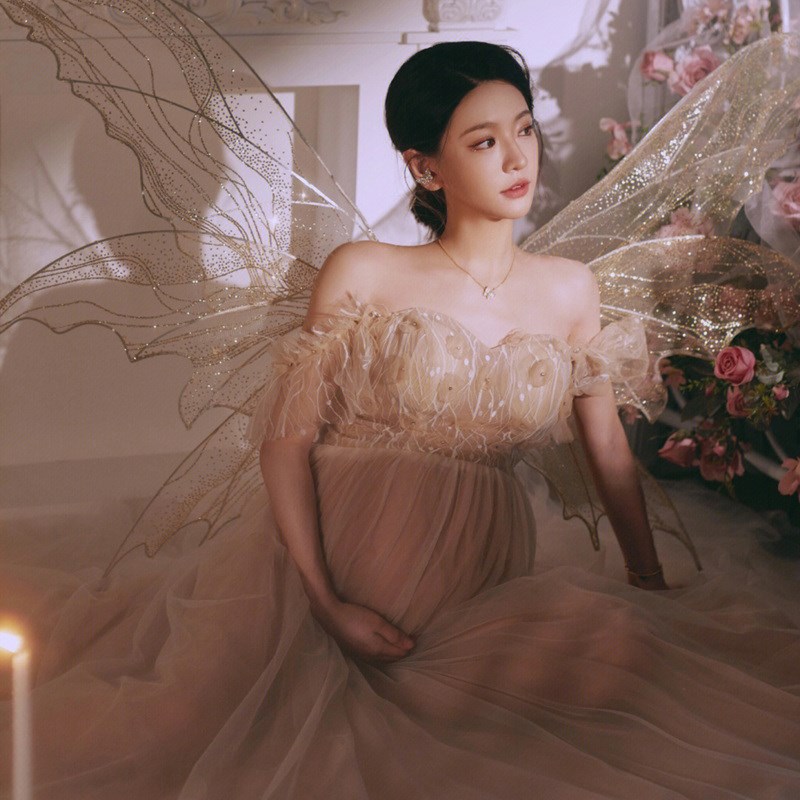 影楼摄影服装孕妇妈咪装韩版大肚装拍照服装大码孕妇装套装新款