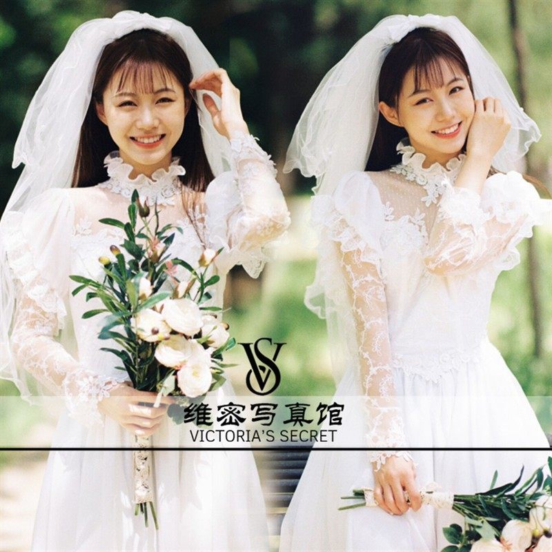 影楼80年代主题复古喜嫁港风感怀旧拍照礼服婚纱写真摄影服装