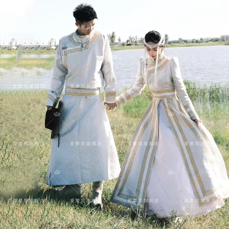 2025爆款情侣拍照蒙古公主蒙古草原舞蹈演出服旅拍写真摄影服套装