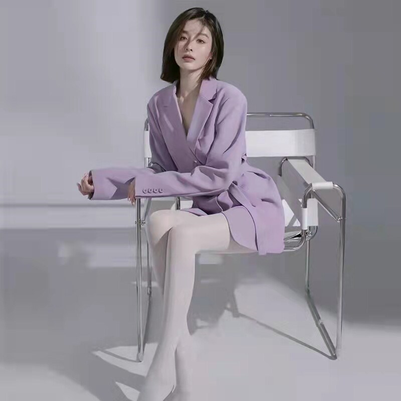 照相馆主题新款少女风形象照摄影西服个人时尚杂志艺术照写真服装