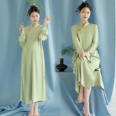 孕妇拍照服装 小清新蓝色孕妇写真艺术照摄影孕妇照衣服在家拍 新款