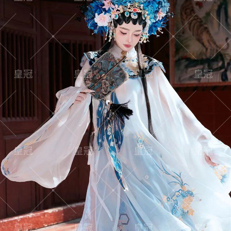 泉州簪花少女服装浔浦女服装明制汉服马面裙云南旅拍摄影写真服饰
