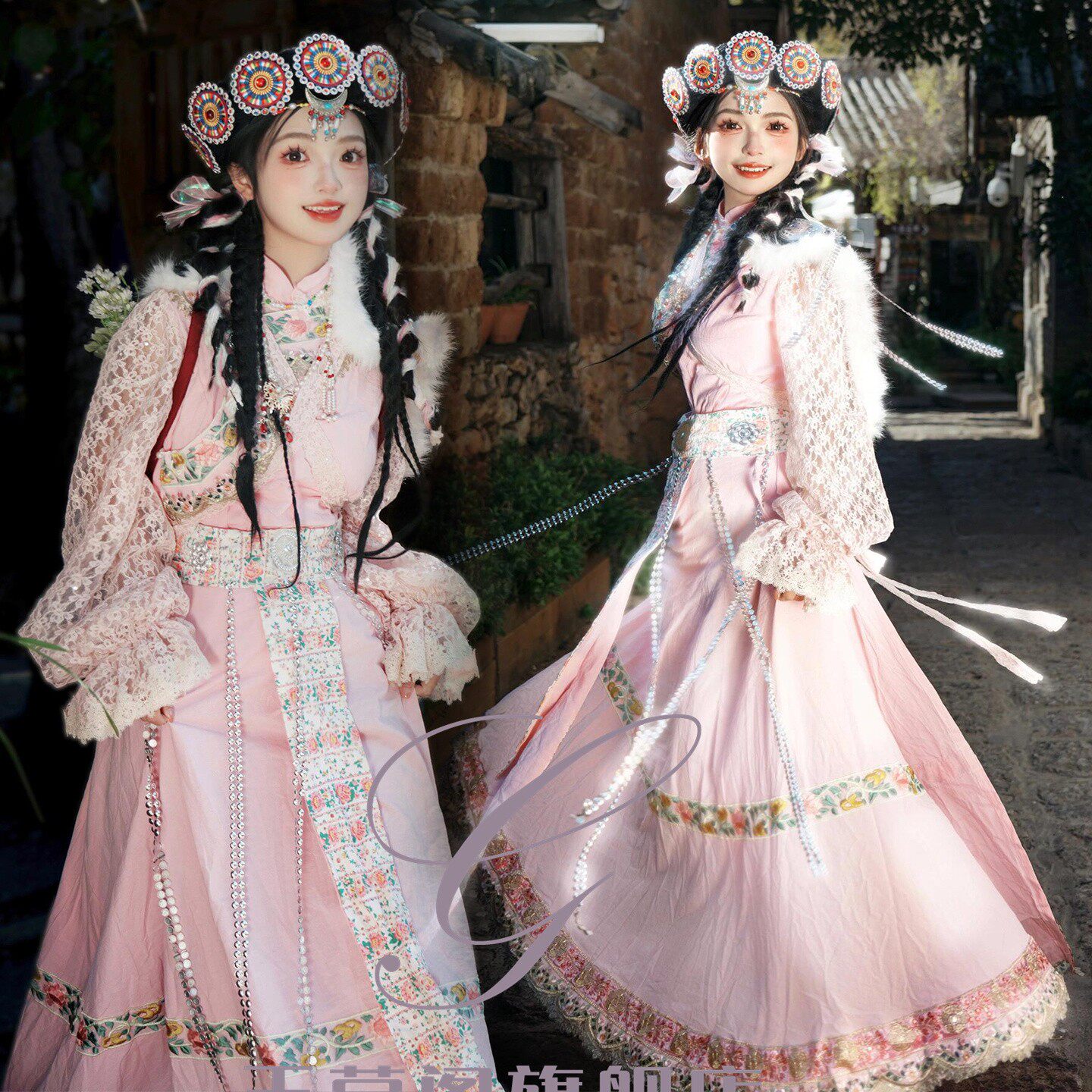 新款纳西族服装女云南丽江少数民族衣服摩梭族成人披星戴月旅拍照