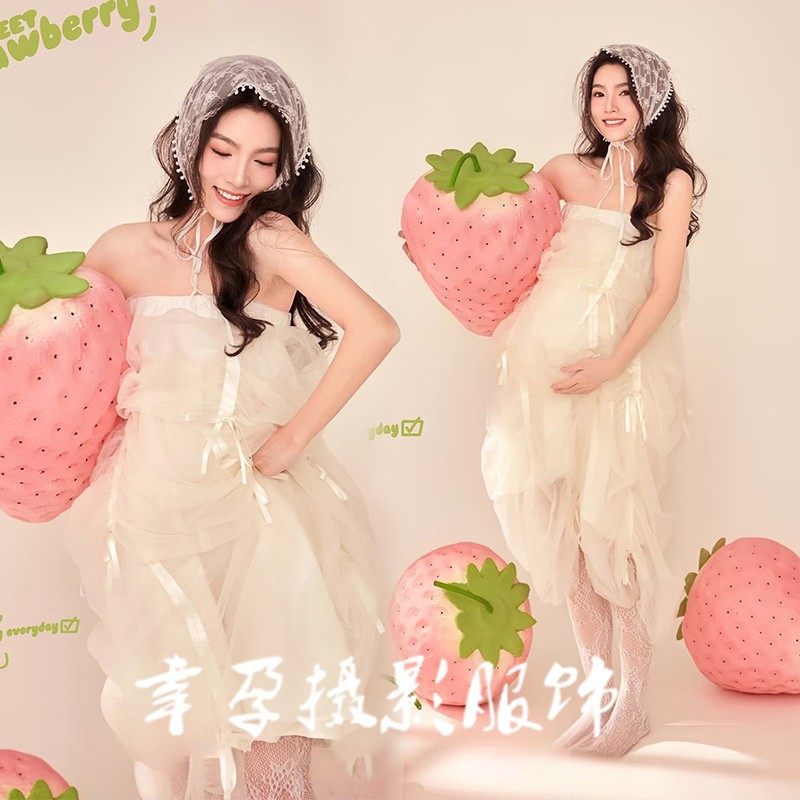 孕妇照主题服装影楼新款韩系甜美风少女感孕妈咪大肚照抹胸裙摄影,个性定制/设计服务/DIY,动漫/cos制服定制/加工,淘宝优惠券,粉丝福利购,淘宝优惠卷