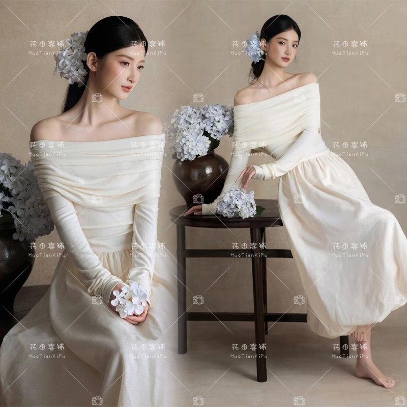 影楼新中式写真服装高级感清冷风复古连衣裙温柔风少女艺术摄影服,孕妇装/孕产妇用品/营养,影楼服装,淘宝优惠券,粉丝福利购,淘宝优惠卷