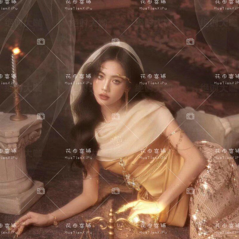 末日女王影楼写真服装时尚复古民族风希腊女神艺术照摄影演出礼服