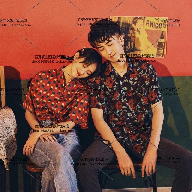 复古港风写真服装80年代感情侣街拍服 外景旅拍怀旧风格街拍服,男装,其他民族服装,淘宝优惠券,粉丝福利购,淘宝优惠卷