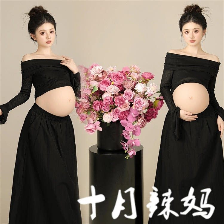 影楼新款孕妇拍照氛围感花朵裙小清新孕妈咪大肚照纯欲风摄影服饰,孕妇装/孕产妇用品/营养,影楼服装,淘宝优惠券,粉丝福利购,淘宝优惠卷