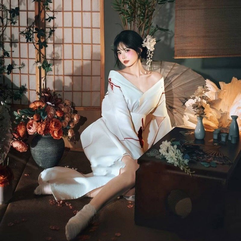 神明少女和服女主题拍照日系改良浴衣和风日式写真摄影日本和服装